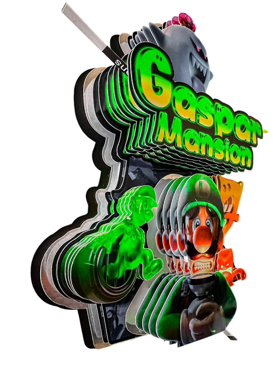 Cake topper efecto 3D + luces