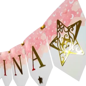 Banderín con relieve